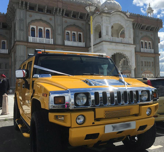 Bedford Yellow Hummer Car