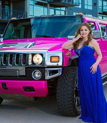 Pink Hummer Limo Hire Bedford